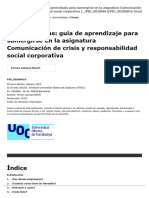 En 9 Preguntas - Guía de Aprendizaje para Sumergirse en La Asignatura Comunicación de Crisis y Responsabilidad Social Corporativa