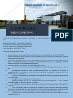 Informe Mesa Directiva