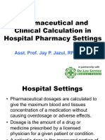 Pharmaceutical and Clinical Calculation