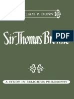 William P. Dunn - Sir Thomas Browne - A Study in Religious Philosophy-Univ of Minnesota Press (1950)