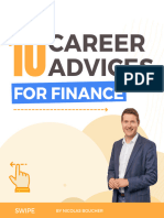 Career Advices: For Finance