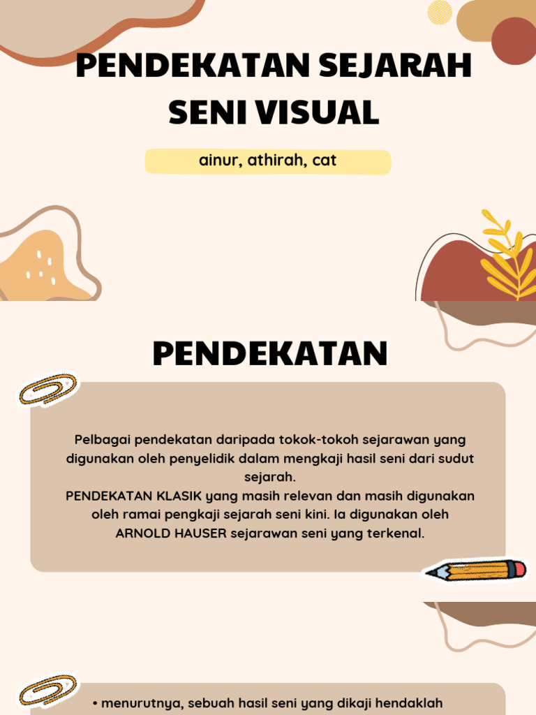 Pendekatan Sejarah Seni Visual: Ainur, Athirah, Cat | PDF