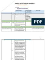 Curriculum Evaluation (Grade 6)