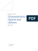 Characteristics of Sparta and Athens