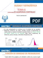 Variables Aleatorias Continuas: Tema 6