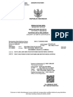 Personnel Registration Number: Republik Indonesia