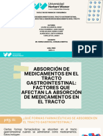 Absorción de Medicamentosen Eltractogastrointestinal