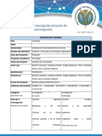 Formato Proyecto de Investigacion en Curso o Terminada