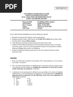 Soal Uts English Phonology 2022 - Reguler Pagi