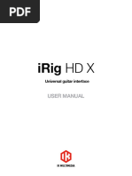 Irig HD X Manual