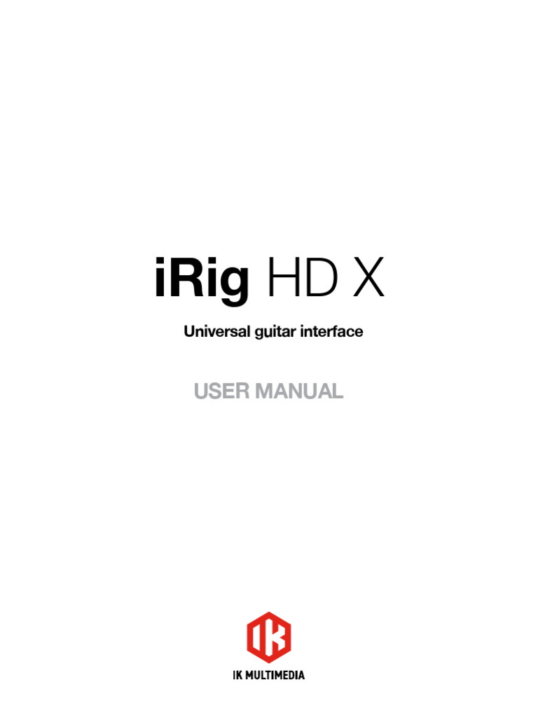 Irig HD X Manual PDF Headphones Sampling (Signal Processing)