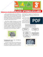 Fuerzas de Enlaces Intermoleculares para Tercer Grado de Secundaria