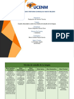 Universidad Cristiana Evangelica Nuevo Milenio: Cuadro Descriptivo Sobre Los Niveles de Estudio de La Lengua