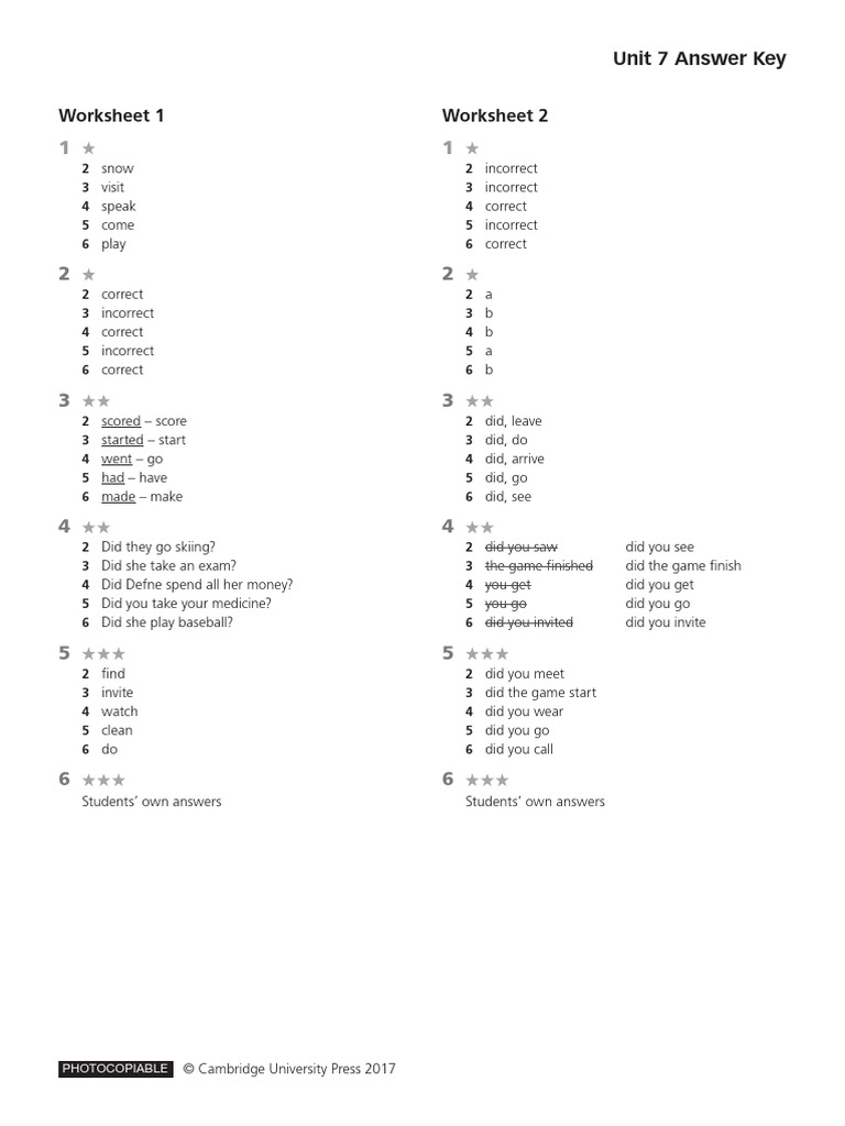 Cambridge Global English 5 Answer Key | PDF | Individual Sports ...