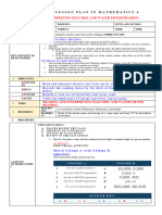 Exemplar Lesson Plan in Math 6 Interpret Electric and Water Meter Readings