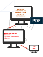 TRABAJO PARCIAL - REDES y TOPOLOGIAS