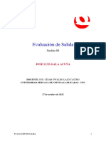 Evaluación de Salida