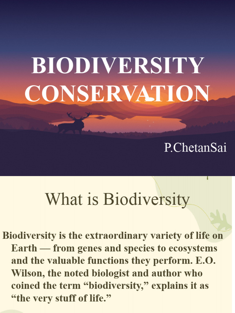 Biodiversity Conservation Pdf