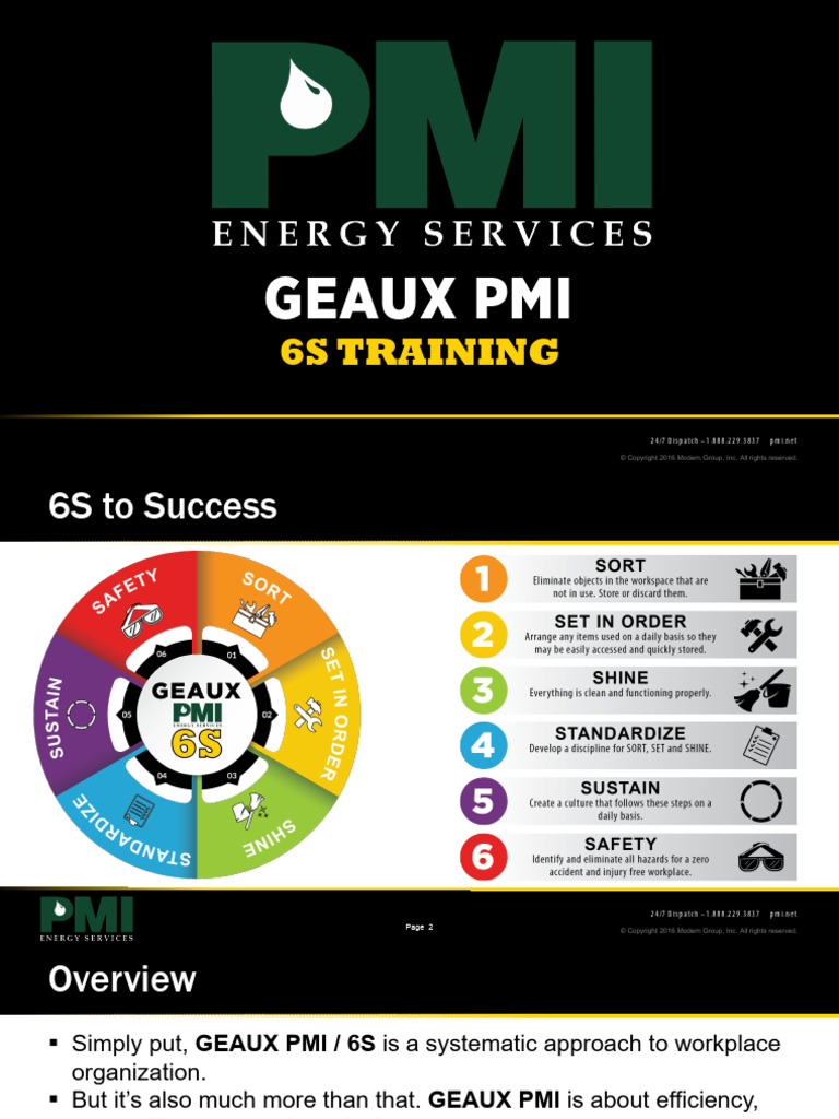 6S PMI Training | PDF | Business