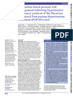 Autocontrol de La Presión Arterial Posparto Después de Un Embarazo Hipertensivo