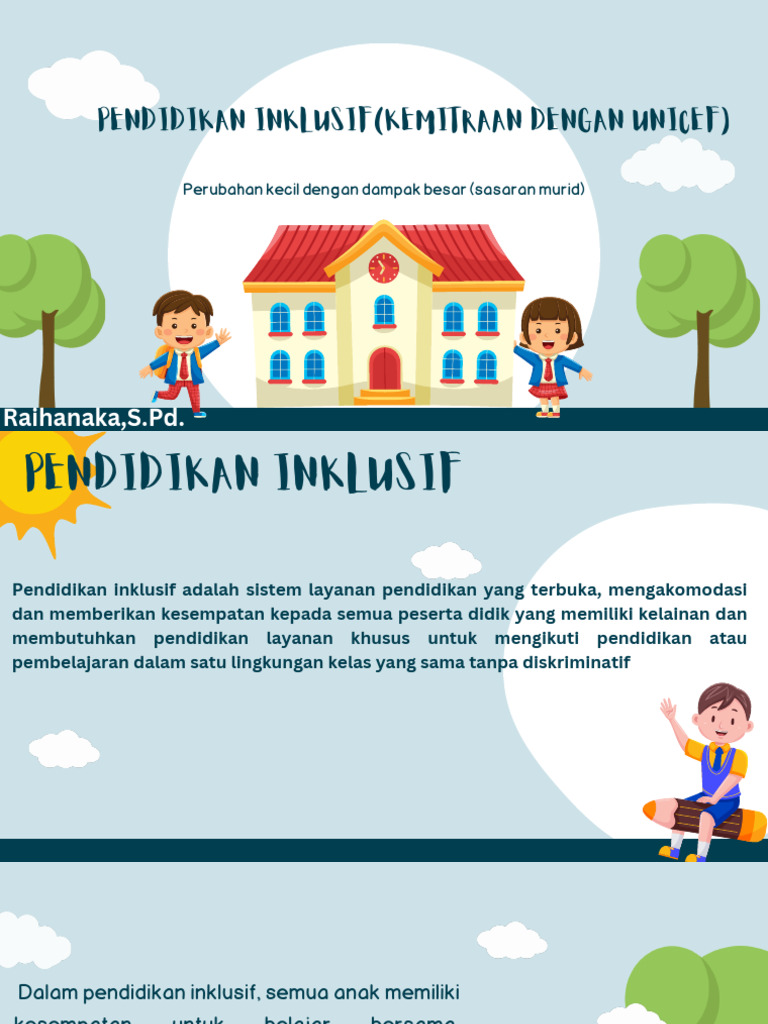 Pendidikan Inklusif untuk Semua Anak | PDF | Karier & Perkembangan ...
