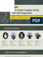12V 1AMP Power Supply Using LM7182 Regulator