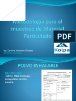 Metodología de Muestreo para Material Particulado