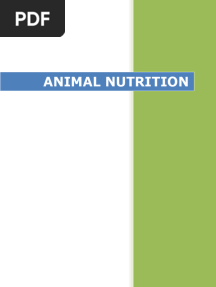 Animal Nutrition Notes PDF