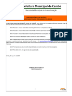 Concurso Público #001/2022 Edital de Classificação Preliminar #014/2023