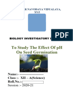 To Study The Effect of PH On Seed Germination