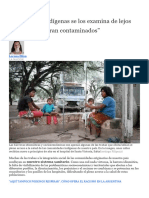 3.salud. "A Los Indígenas Se Los Examina de Lejos Como Si Estuvieran Contaminados"