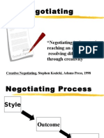 Creative Negotiating Techniques