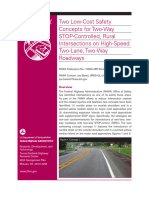 Two Low-Cost Safety Concepts For Two-Way Stop-Controlled, Rural Intersections On High-Speed Two-Lane, Two-Way Roadways