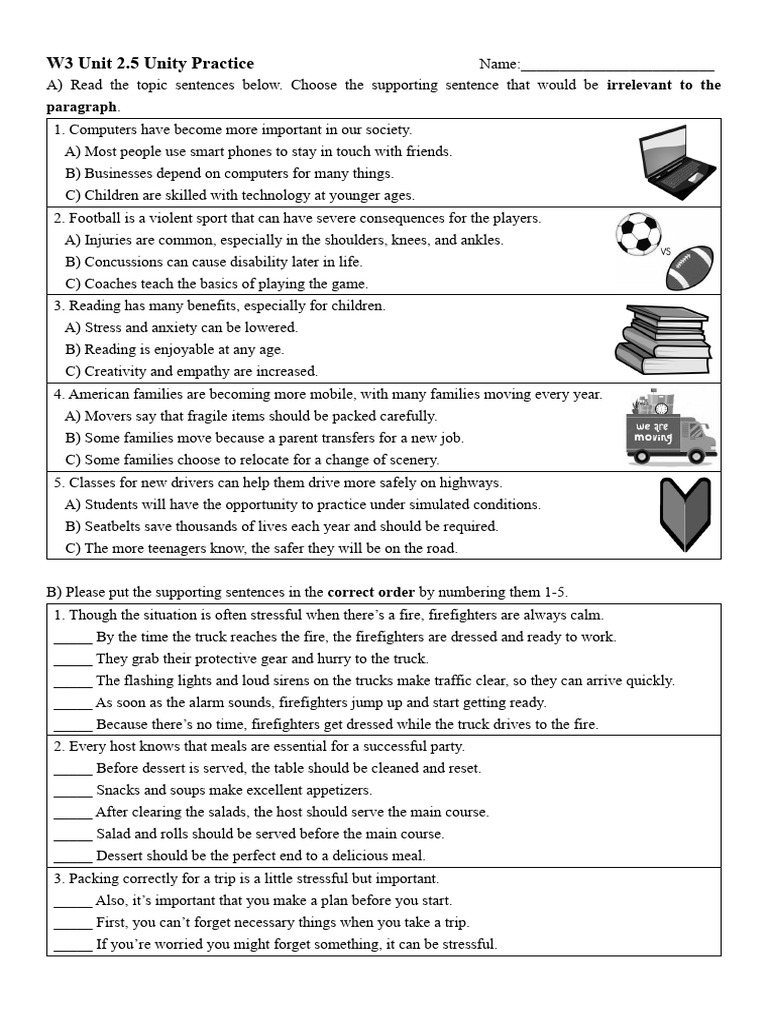 Why Is Unity Important In Paragraph Writing
