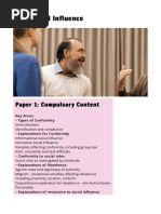 AQA7182 - 4.1.1 Social Influence