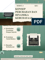 Konsep Perubahan Dan Dinamika Kebudayaan