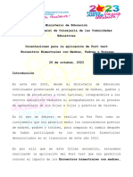 Orientaciones para Aplicación de Post Test Encuentros Bimestrales 2023