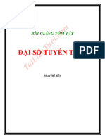 Bài giảng tóm tắt đại số tuyến tính - Phạm Thế Hiển (download tai tailieutuoi.com)