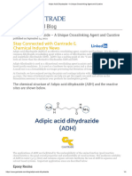 Adipic Acid Dihydrazide - A Unique Crosslinking Agent and Curative