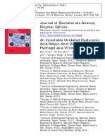 An Injectable Oxidated Hyaluronic Acid-Adipic Acid Dihydrazide Hydrogel As A Vitreous Subtitute