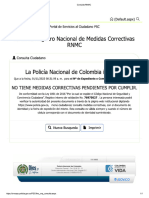 Sistema Registro Nacional de Medidas Correctivas RNMC