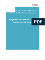 Bangladesh Weather and Climate Services Regional Project Small and Ethnic and Vulnerable Communities Development Framework