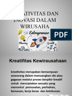 Kreative Dan Inovasi Dalam Kewirausahaan