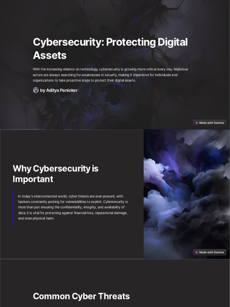 Cybersecurity Protecting Digital Assets | PDF | Computer Security ...