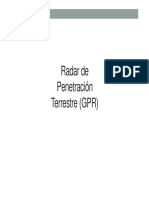 Radar de Penetración Terrestre (GPR)