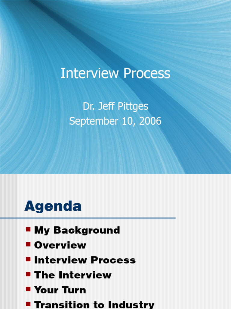 Interview Process | PDF | Recruitment | Psychology