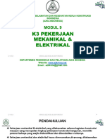 Modul 9 k3 Pekerjaan Mekanikal Dan Elektrikal m3 Rev1