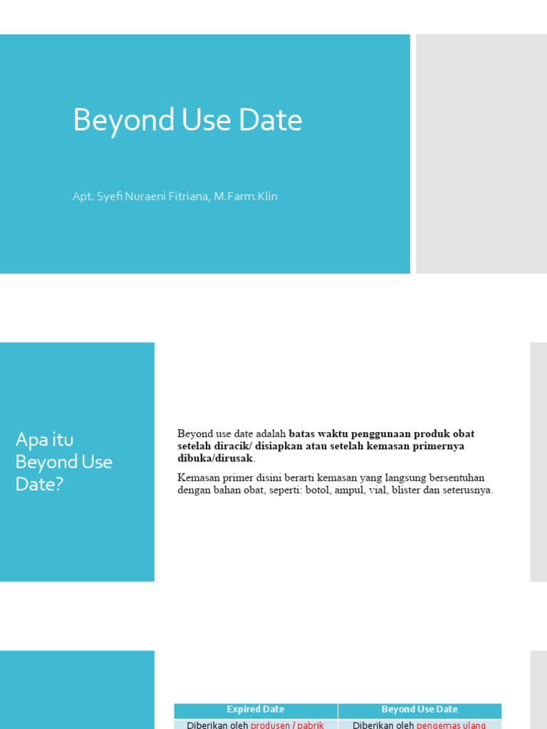 Beyond use date pdf