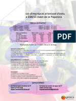 Dìptic Bressol Estiu 2023 EBM El Xalet de La Paperera