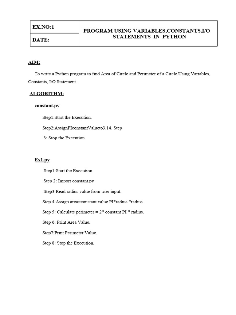 Python program new pdf pi control flow